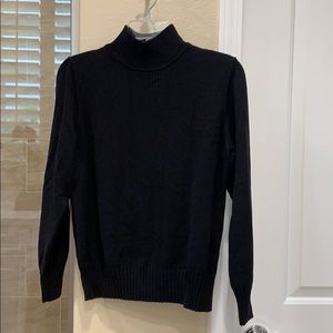 Mock black sweater turtle neck size S